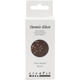 Creativ company keramiek glazuur, 984-1101 °c, dekkend, chocolate brown, 60 ml 1 fles