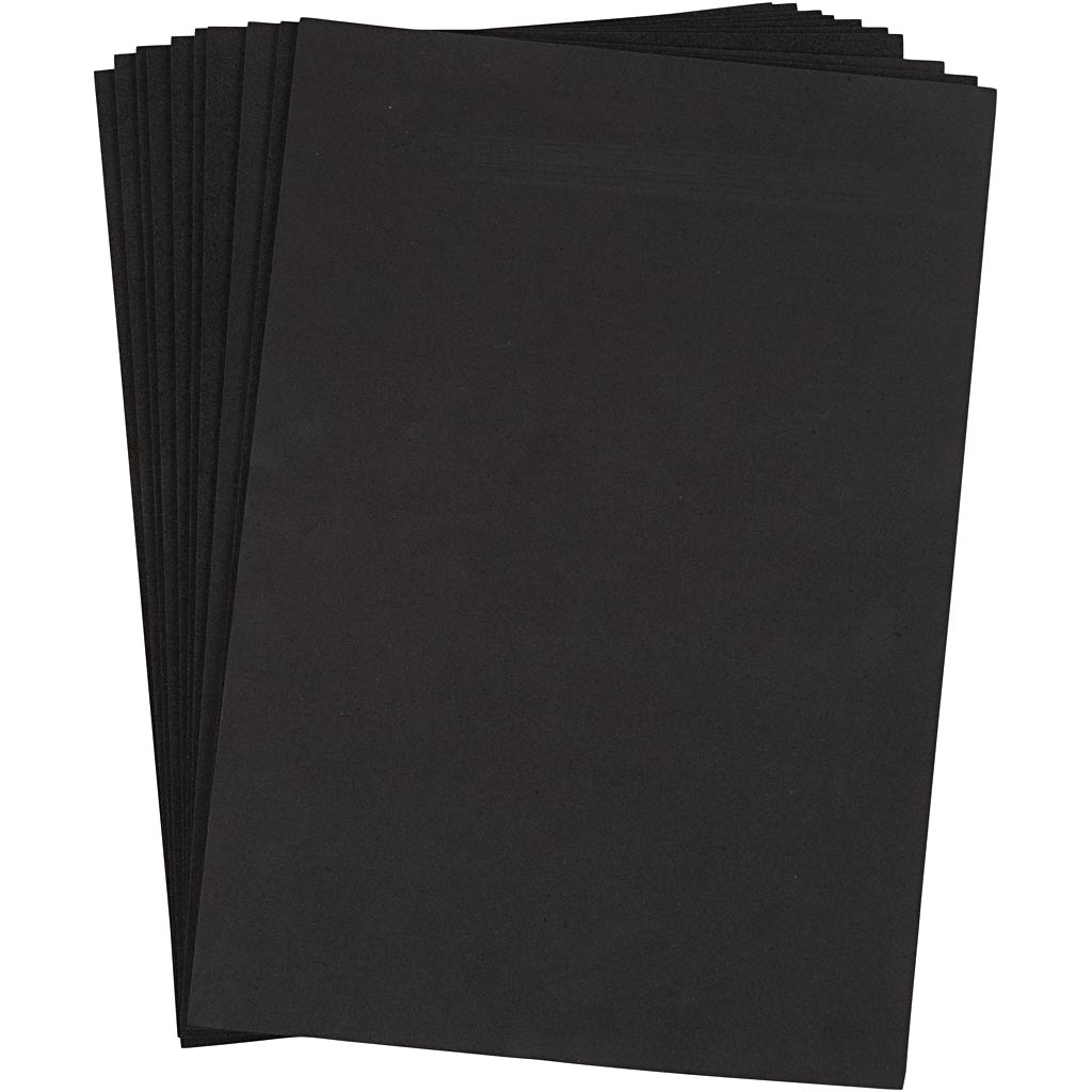 Ustvarjalno podjetje Eva Foam Sheets Black A4, 10st.
