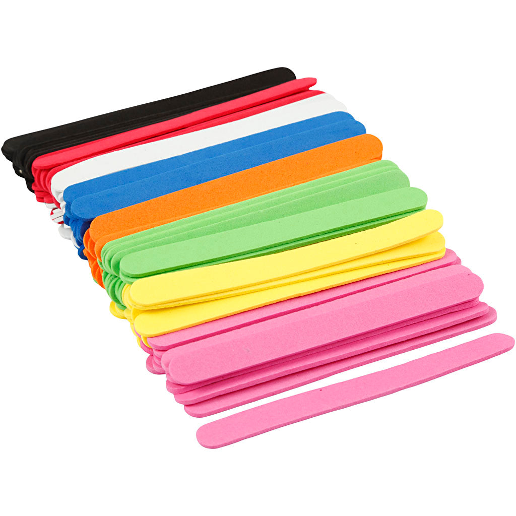 EVA Foam Popsicle Sticks Color, 120 pcs.