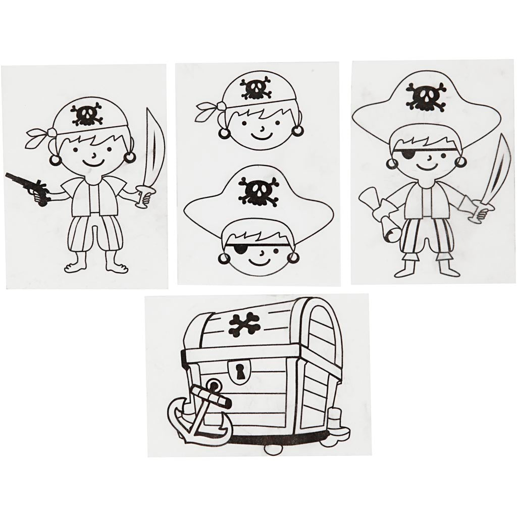 Sheets shrink film with pirates motifs, 10th.