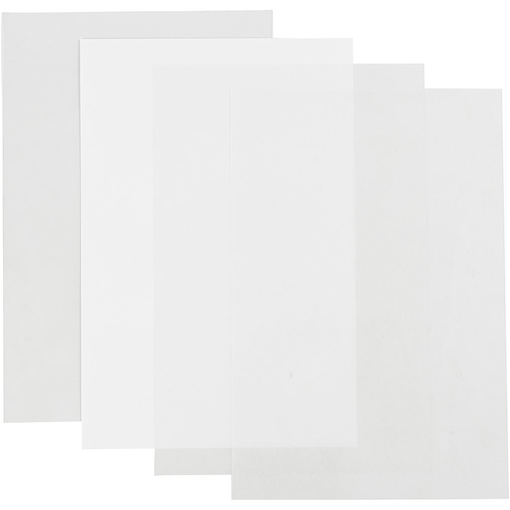 Sheets shrink film diverse, 20x30, 4st.