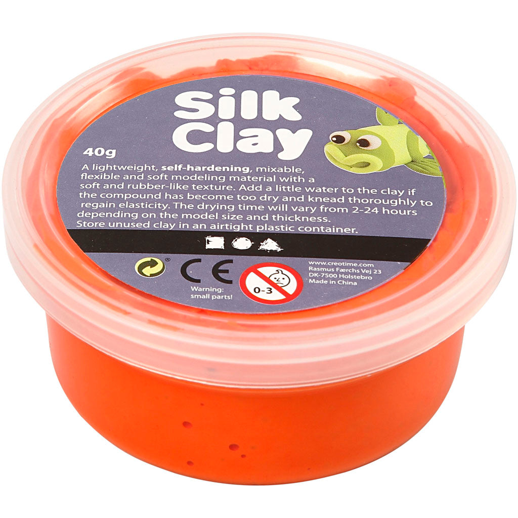 Silk clay ®, orange, 40 gr 1 box