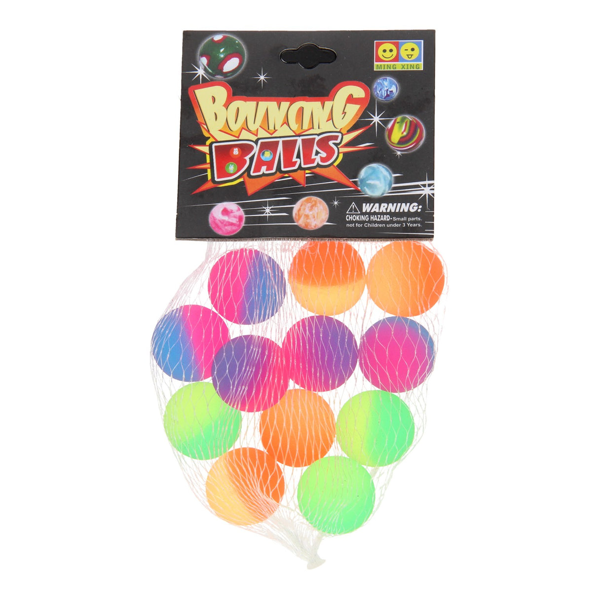 Small bouncing balls, 12 pcs.