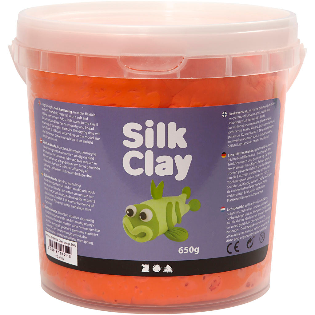 Silk clay ®, orange, 650 gr 1 bucket