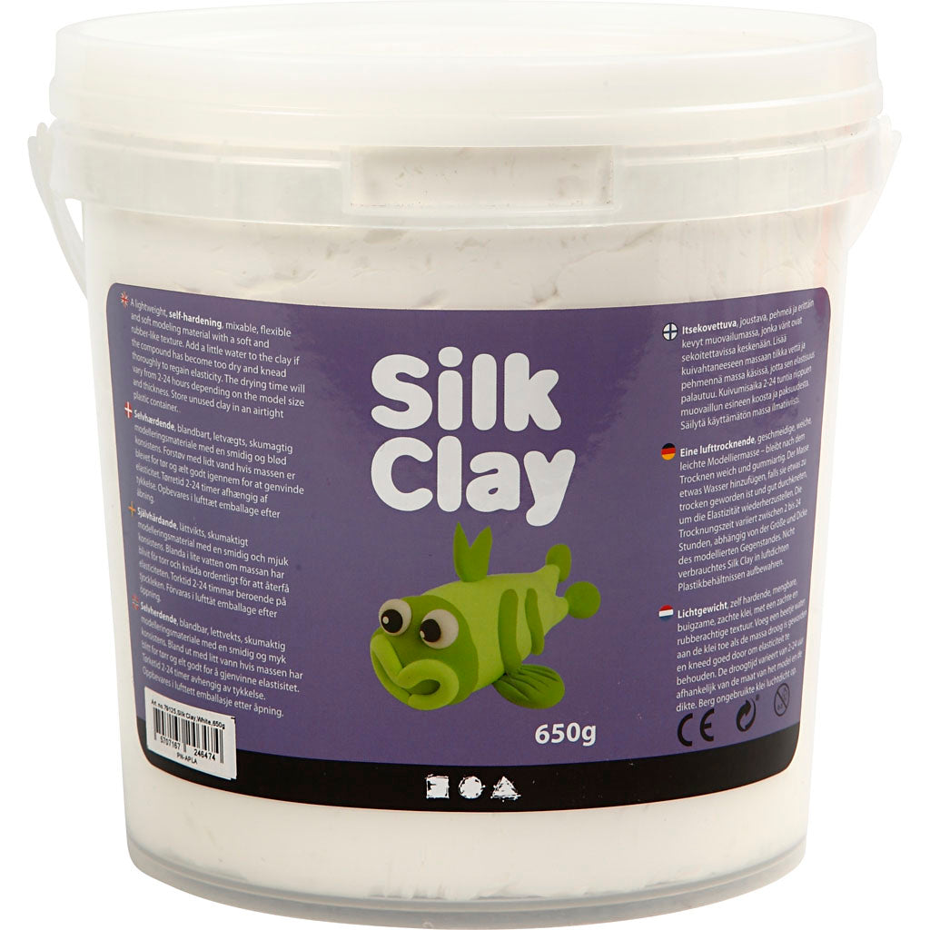 Silk Clay - White, 650gr.