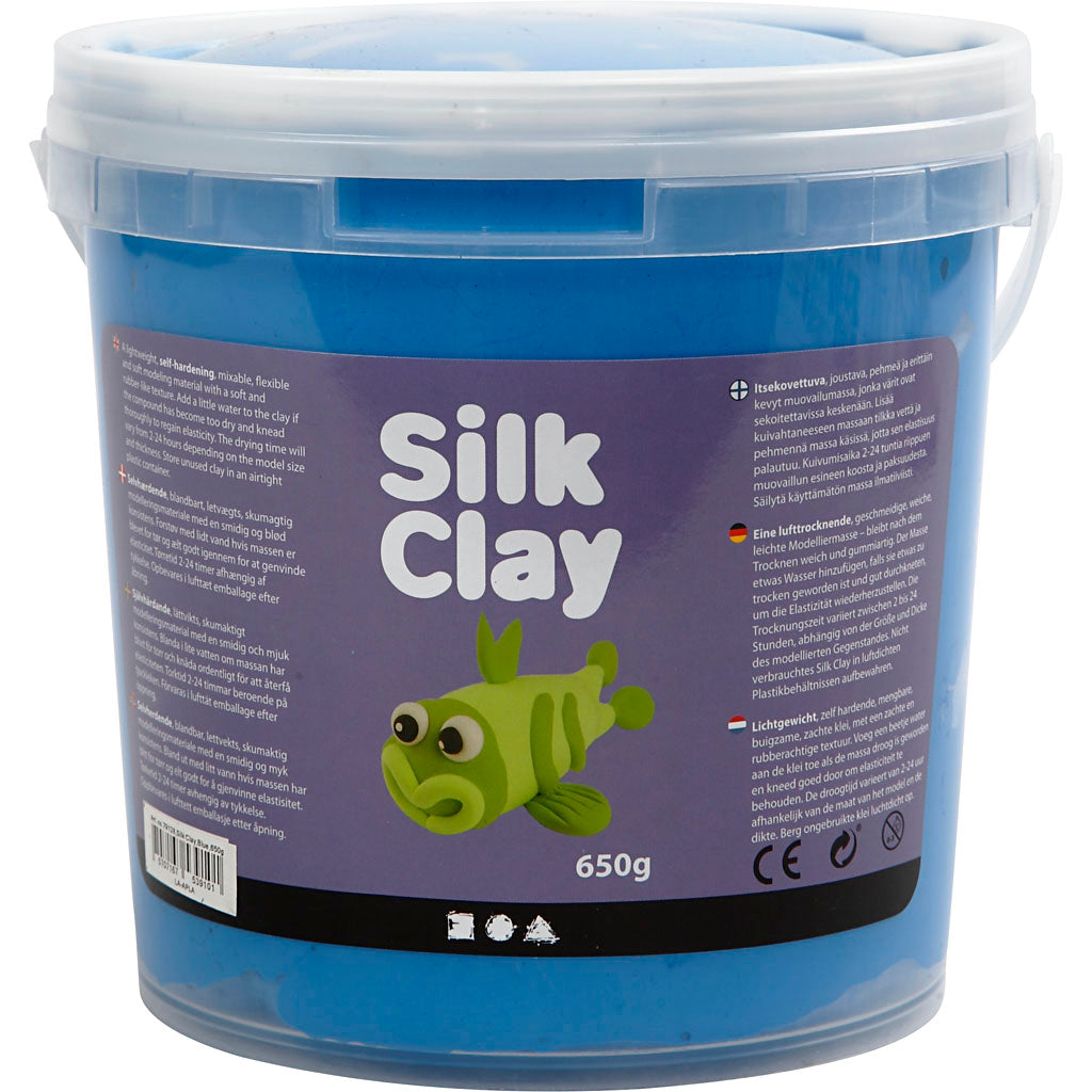 Silk clay ®, blue, 650 gr 1 bucket