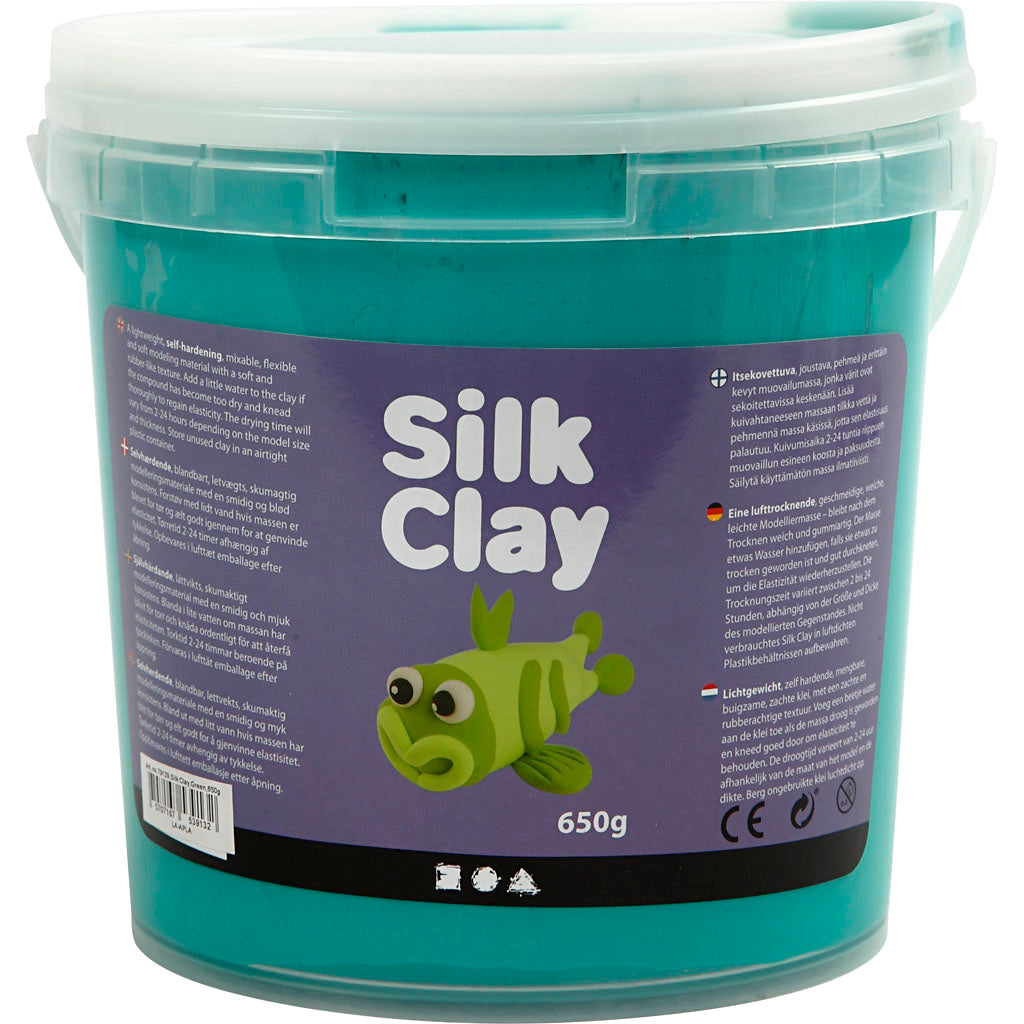 Silk clay ®, green, 650 gr 1 bucket