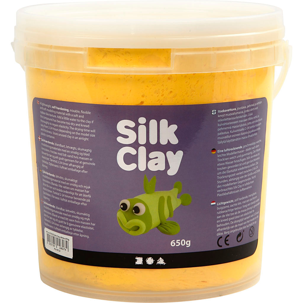 Silk clay ®, yellow, 650 gr 1 bucket