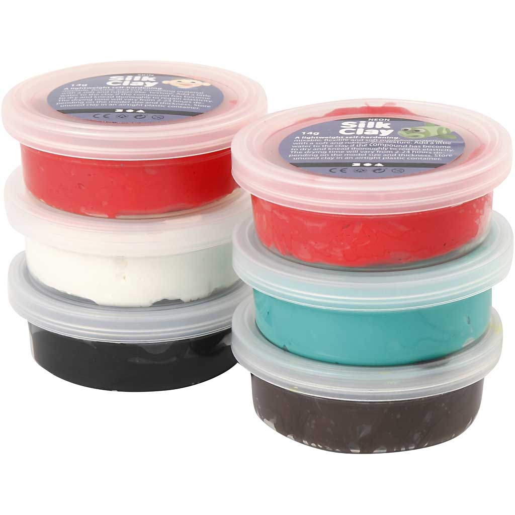 Silk clay ®, Christmas paint, 6x14 gr 1 box