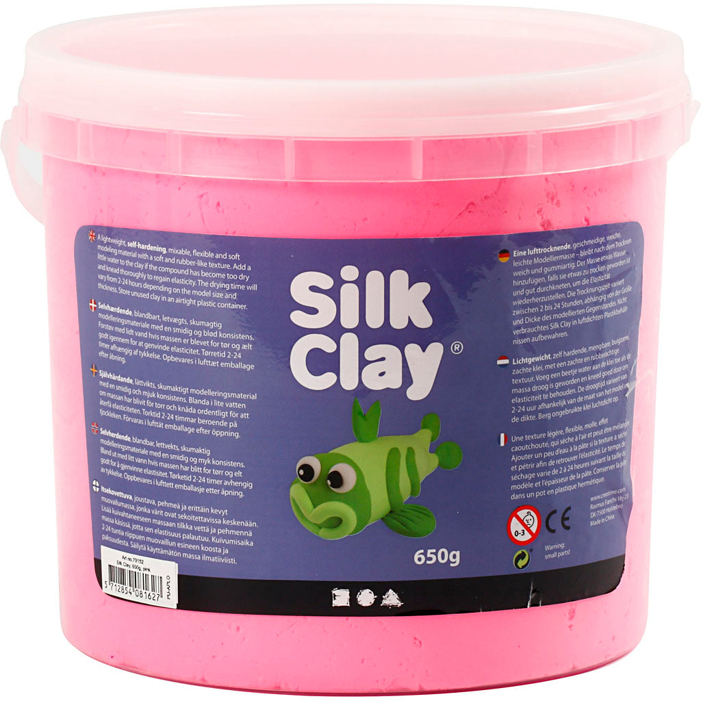 Silk clay ®, pink, 650 gr 1 bucket