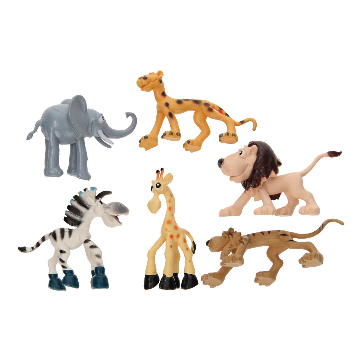Madly wild animals play set, 6dlg.