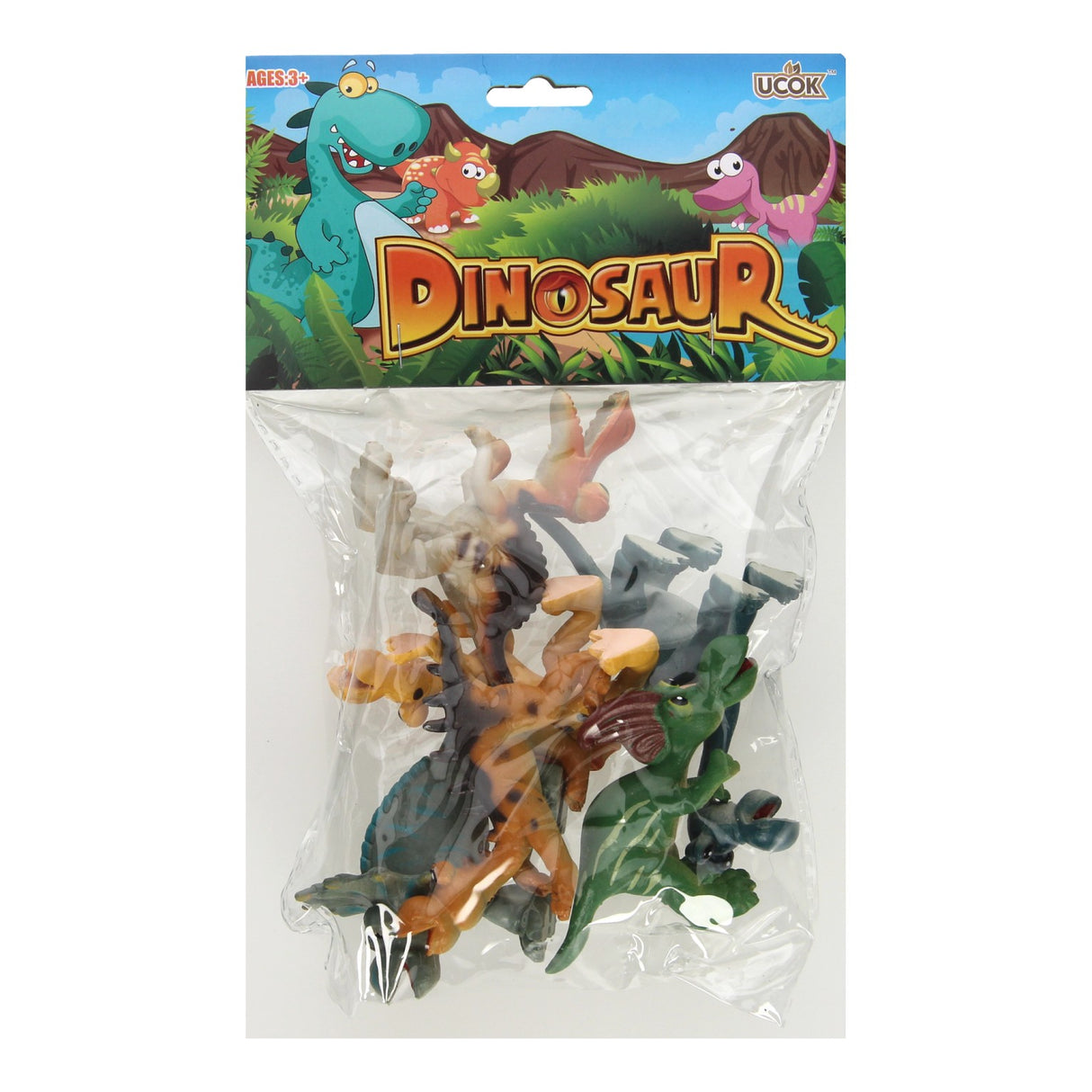 Guitig Dino's play set, 6dlg.