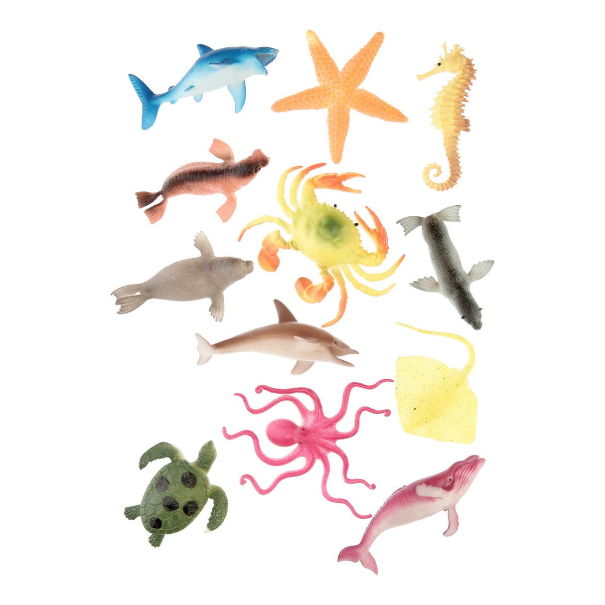 Underwater world playing figures, 12st.