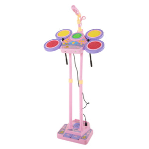 Microfono con batteria rosa