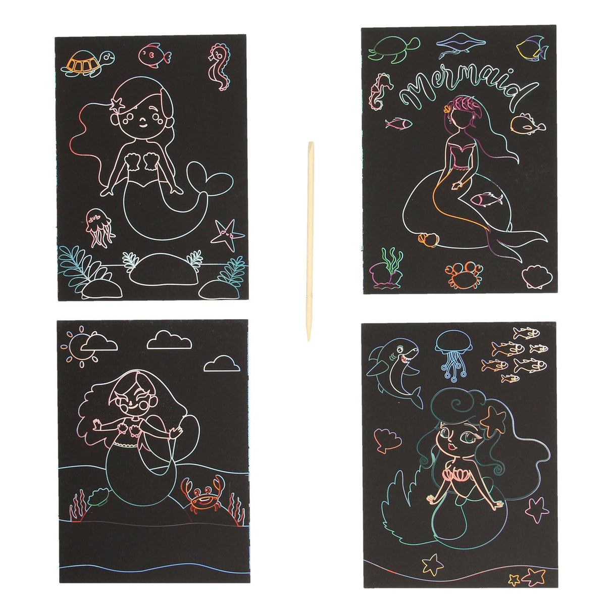 Scratch kaarten onderwaterwereld