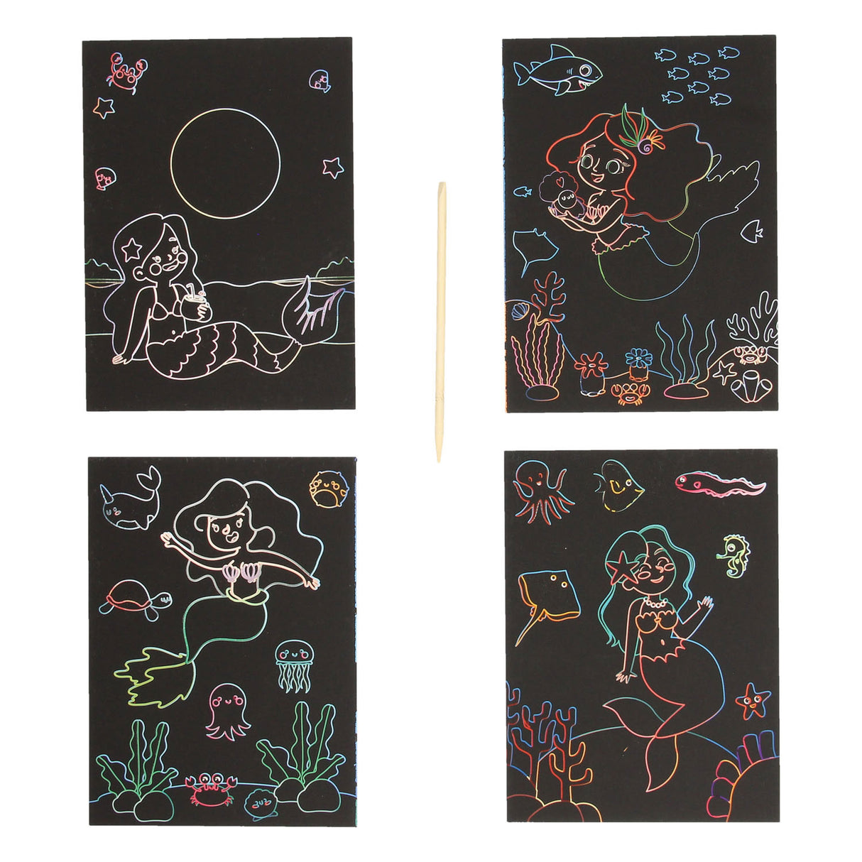 Scratch kaarten onderwaterwereld