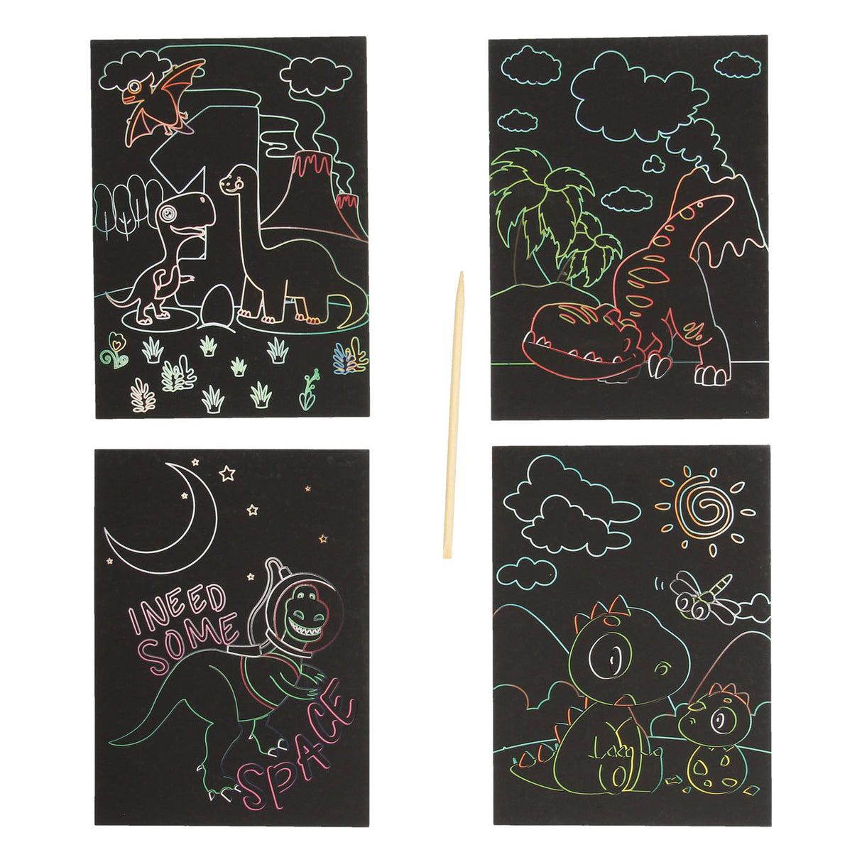 Scratch cards Dinos