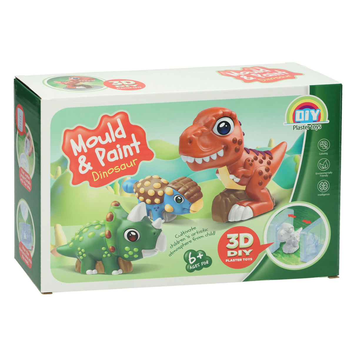 Fundição pintura dino 3d