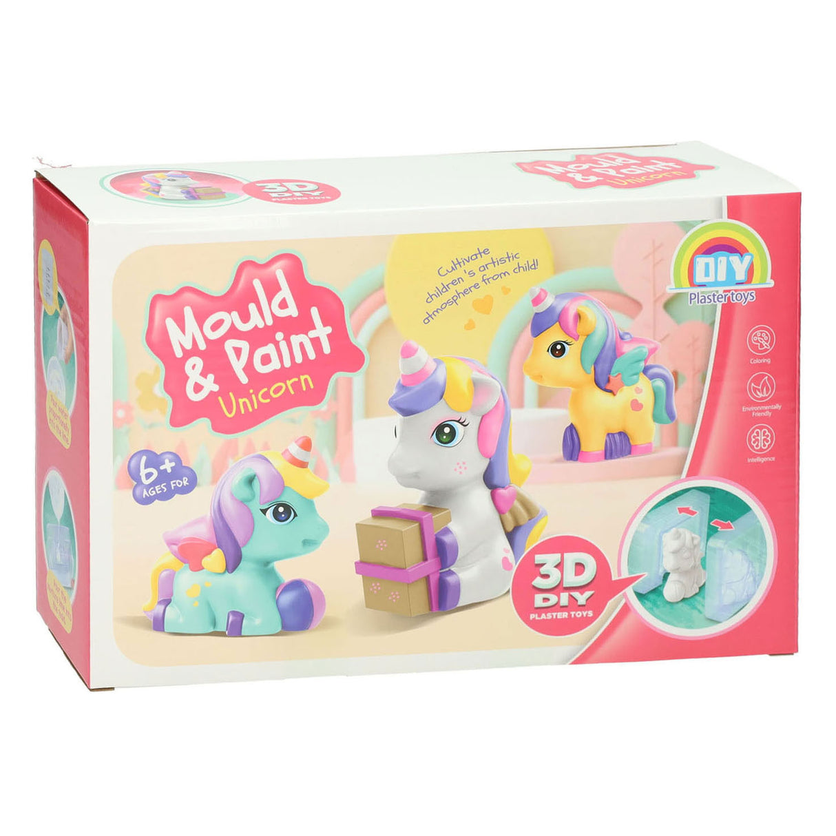 Casting painting unicorn 3d