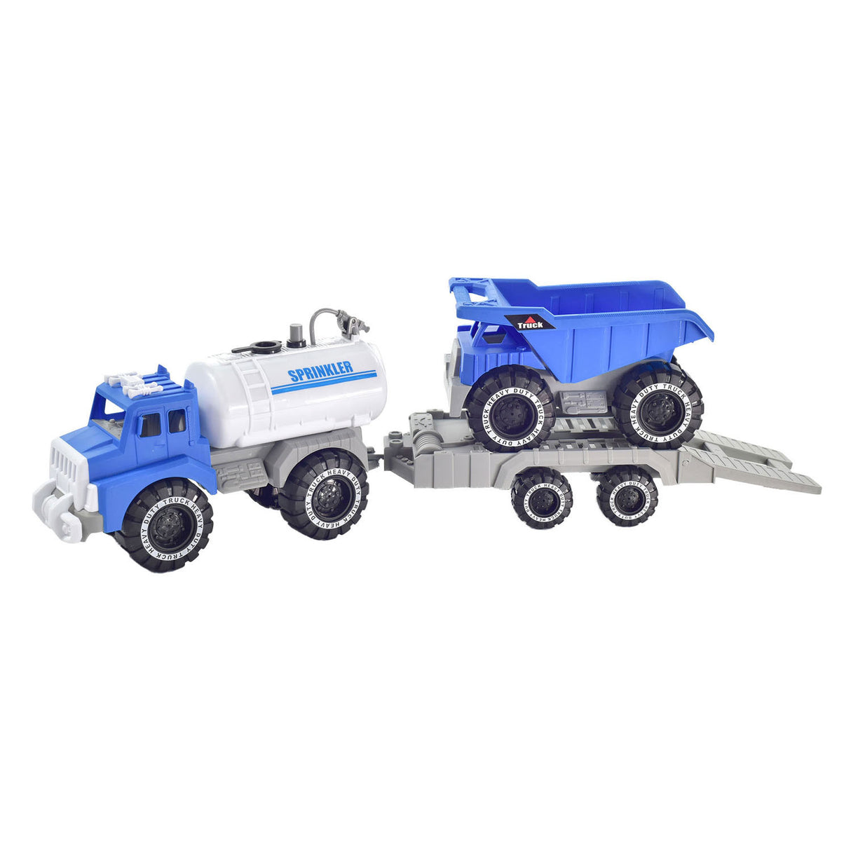 City service sproeiwagen met kiepwagen