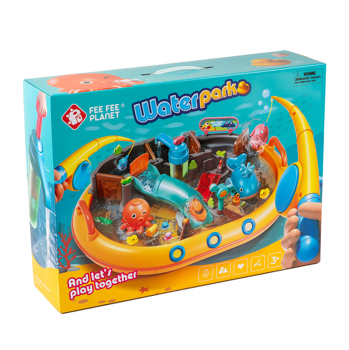 Water park set with 2 fishing rods