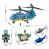 Conjunto de construção missão polar missão subaquática - 344 unid.