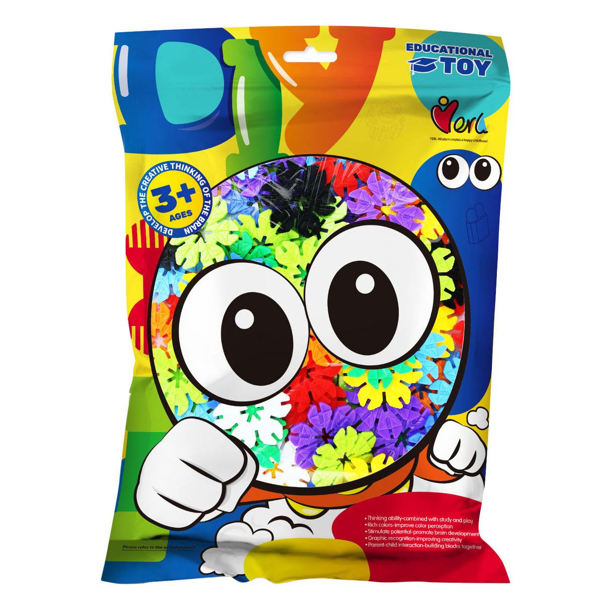 Fleurs de construction en sachet, 78 pcs.