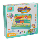 Insert mosaïque bleu, 249 pcs. (8 cartes)