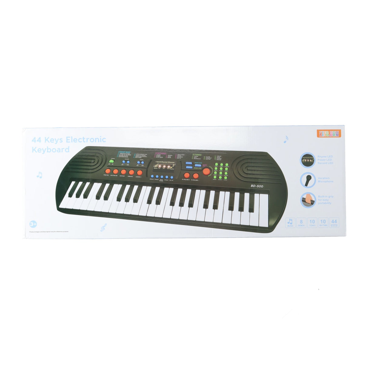Electronic keyboard with microphone