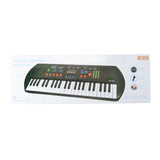 Electronic keyboard with microphone