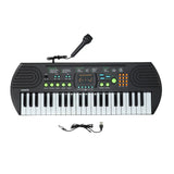Electronic keyboard with microphone