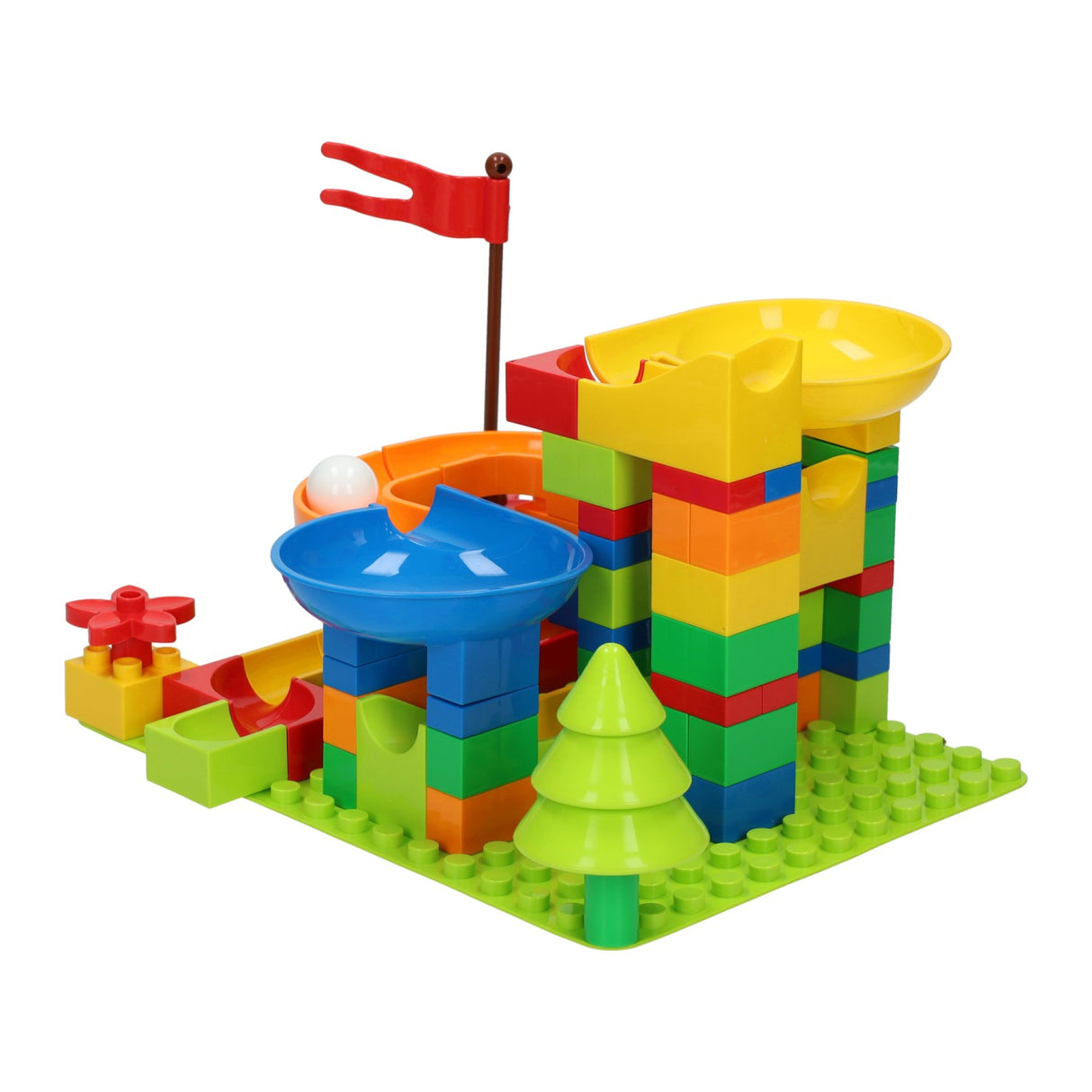 Marble track block construction set - 101pcs.