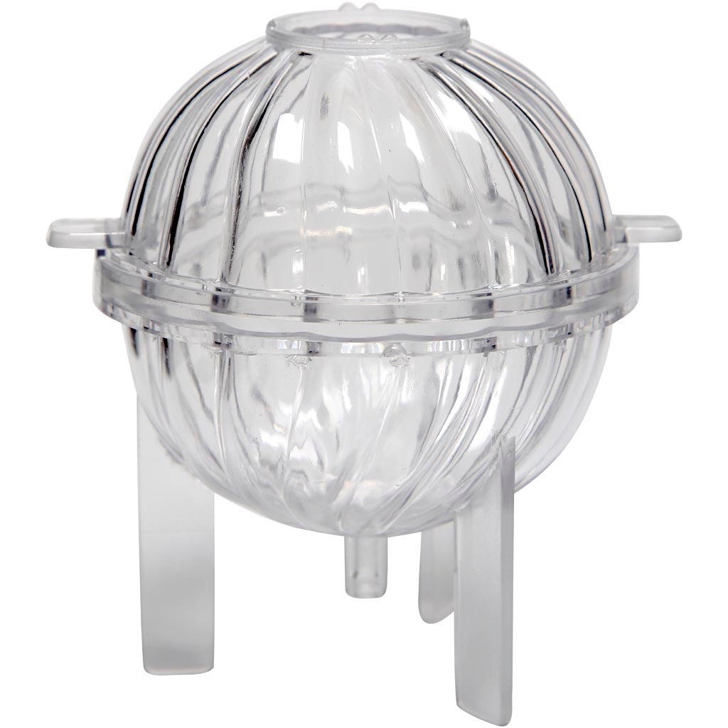 Creativ company candle mold, ball with spiral, h: 70 mm, 1 piece