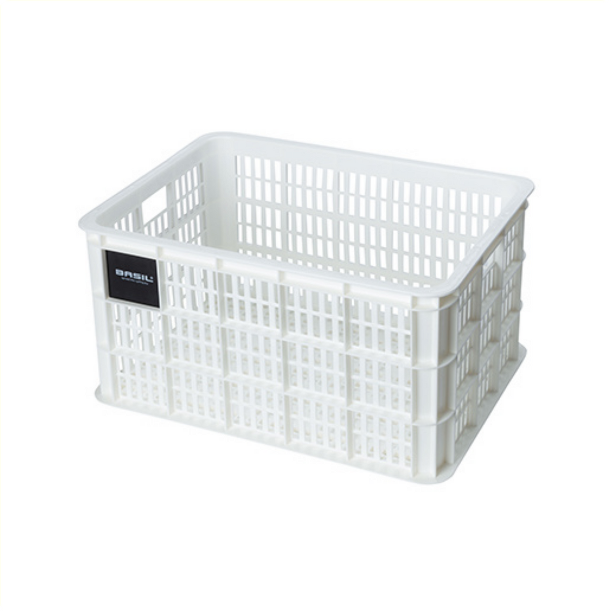 Basil Fietskrat L - Large - 40 liters - White
