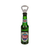 Ud af den blå flaskeåbner ølflaske med magnet ca. 21 cm