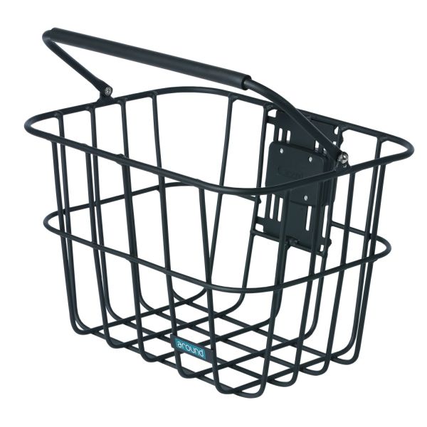 Around bicycle basket Ace detachable incl. mounting plate for Klickfix adapter - matt black