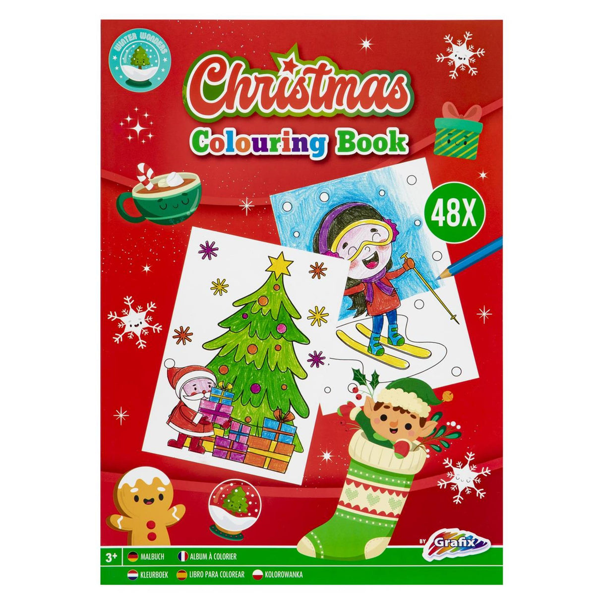 Christmas Coloring Book A4, 48 Sheets