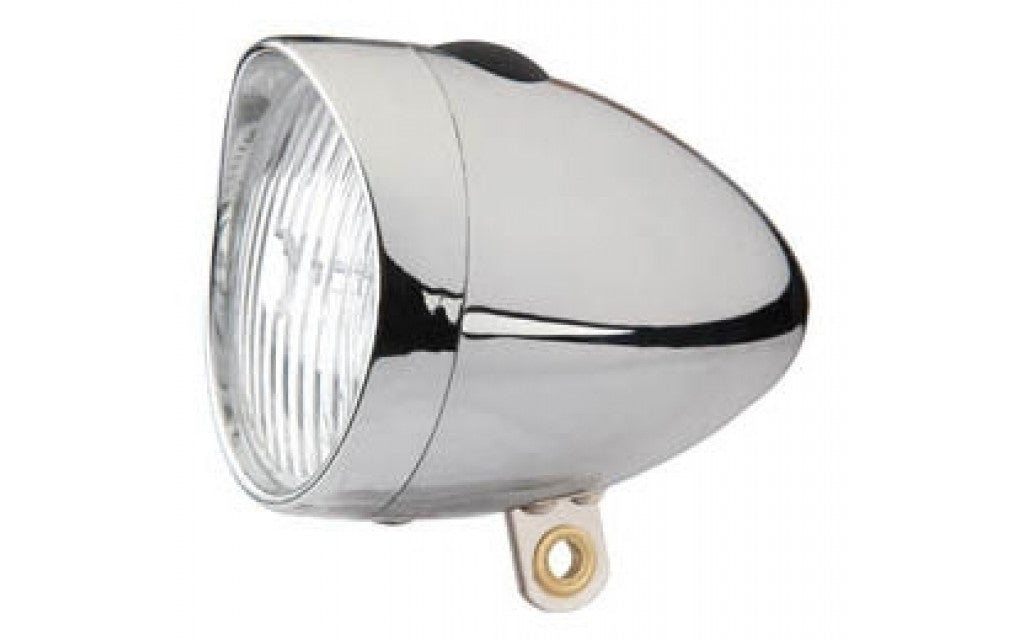 Edge Headlight Retro 3 LED on Incl. Batteries Chrome (Workplace Package)