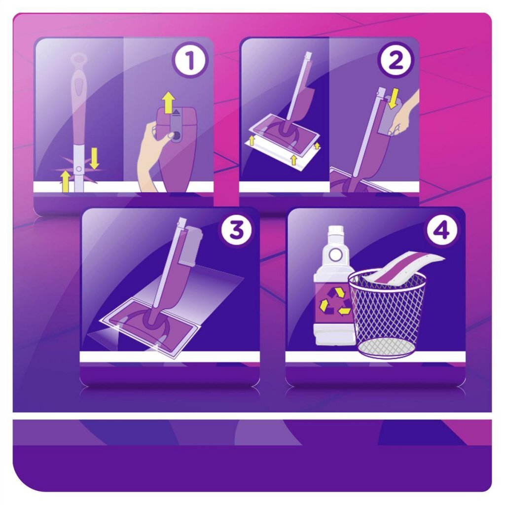 Swiffer Swiffer WetJet Stof-WIS sistem vijoličen