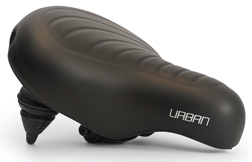 Edge Bicycle Saddle Urban XL Wave - Nero