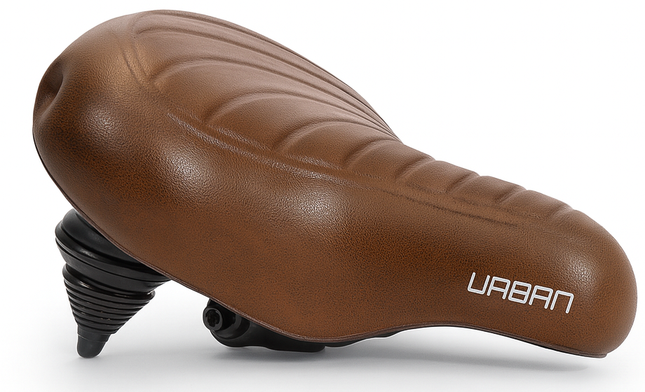 Edge Bicycle Saddle Urban XL Wave Brown