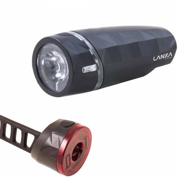 Lighting set Spanninga Lanza + Dot Rear Battery