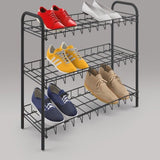 Metaltex Shoe Shoe Rack 3 floors 64x23x59 cm Black