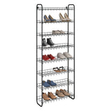 Butowy stojak na buty metaltex 8 pięter 64x23x165 cm czarny