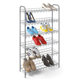 Rack de chaussures Metaltex 6 couches 6 Silver Grey