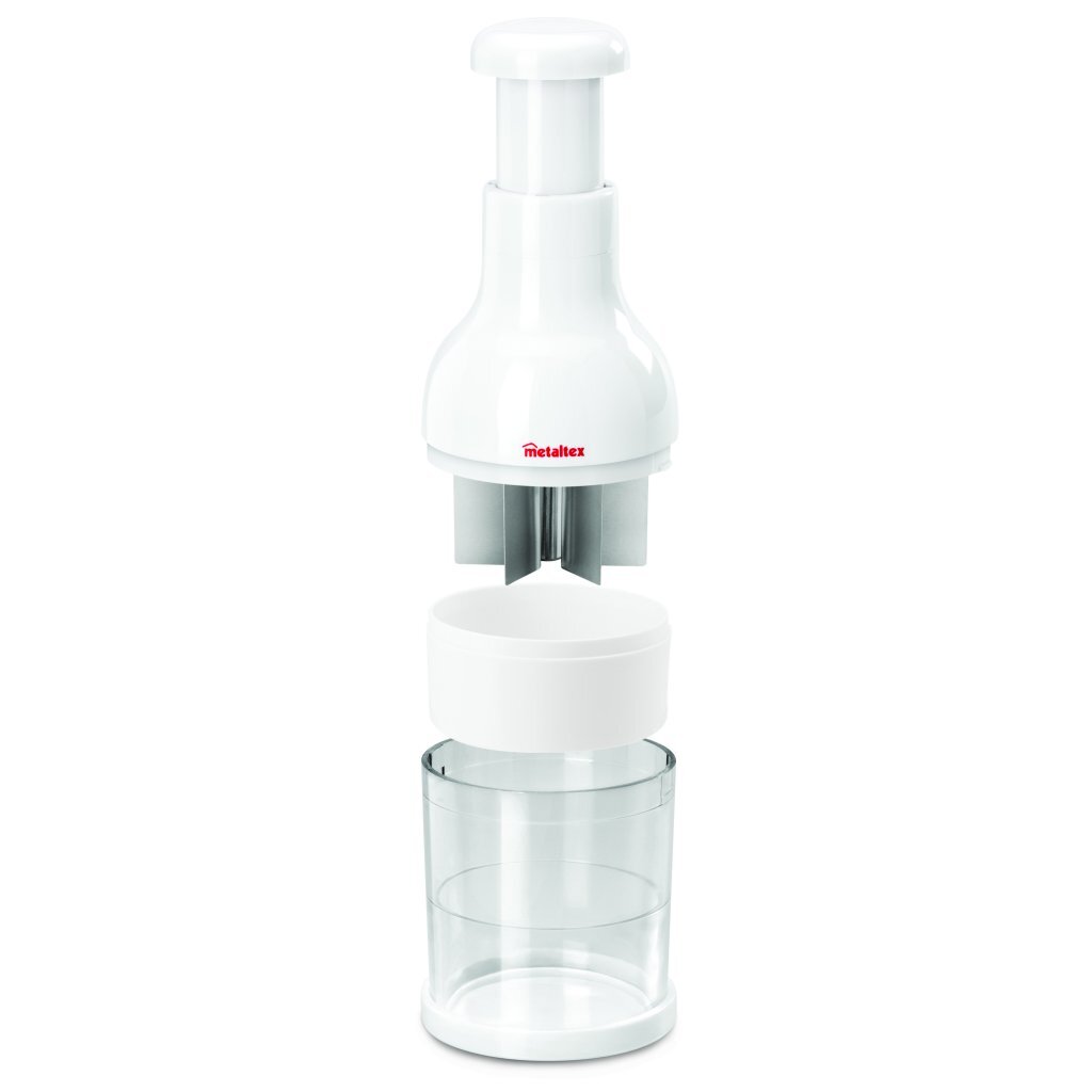 Metaltex Kitchen Helpers Twist Onion on onion cutter white