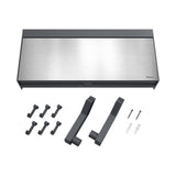 Metaltex kitchen helpers tango keukenrolhouder met snijhulp 38x6x17 cm rvs grijs