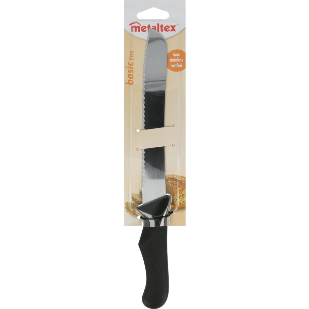 Metaltex Basislinn Broutmesser 31 cm Edelstol schwaarz