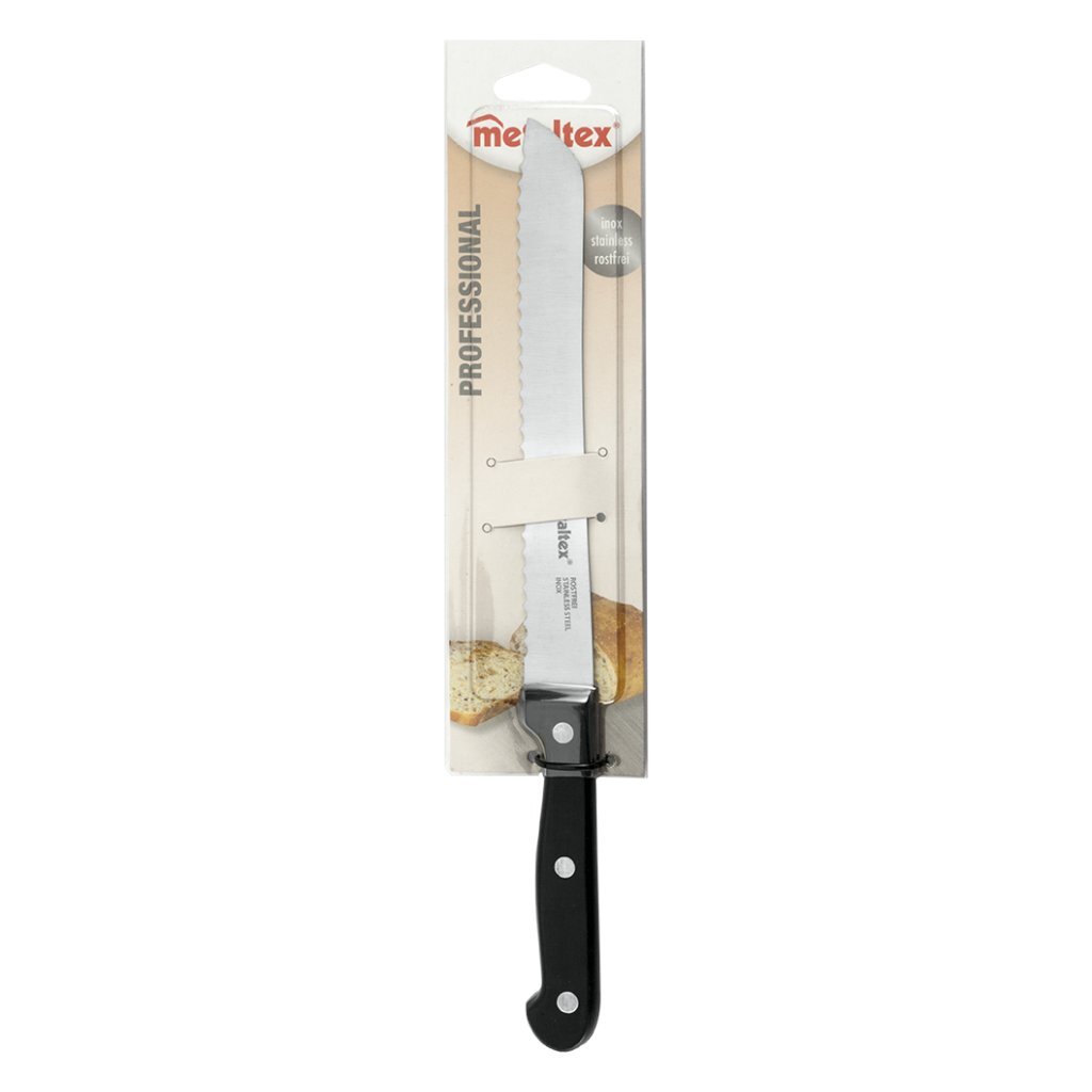 Metaltex professional bread knife 32.5 cm black stainless steel