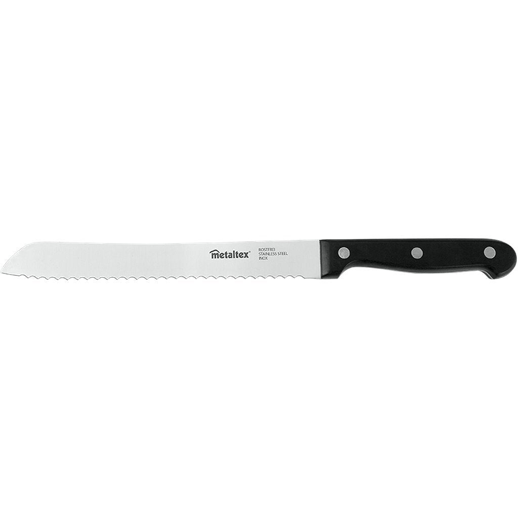 Metaltex professional bread knife 32.5 cm black stainless steel